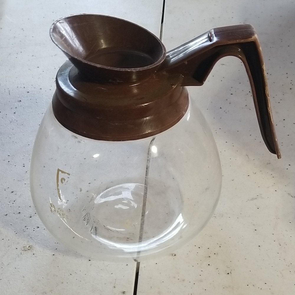 Classic Brown Glass Coffee Carafe